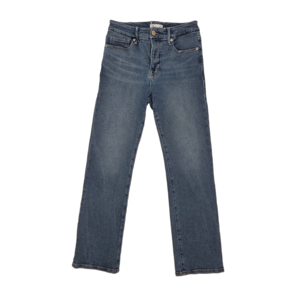 Good American Jeans Womens Size 2 / 26 (26 x 27) Straight Denim Ankle